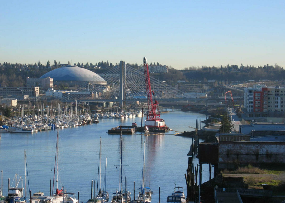 Land Surveyors at Puyallup River